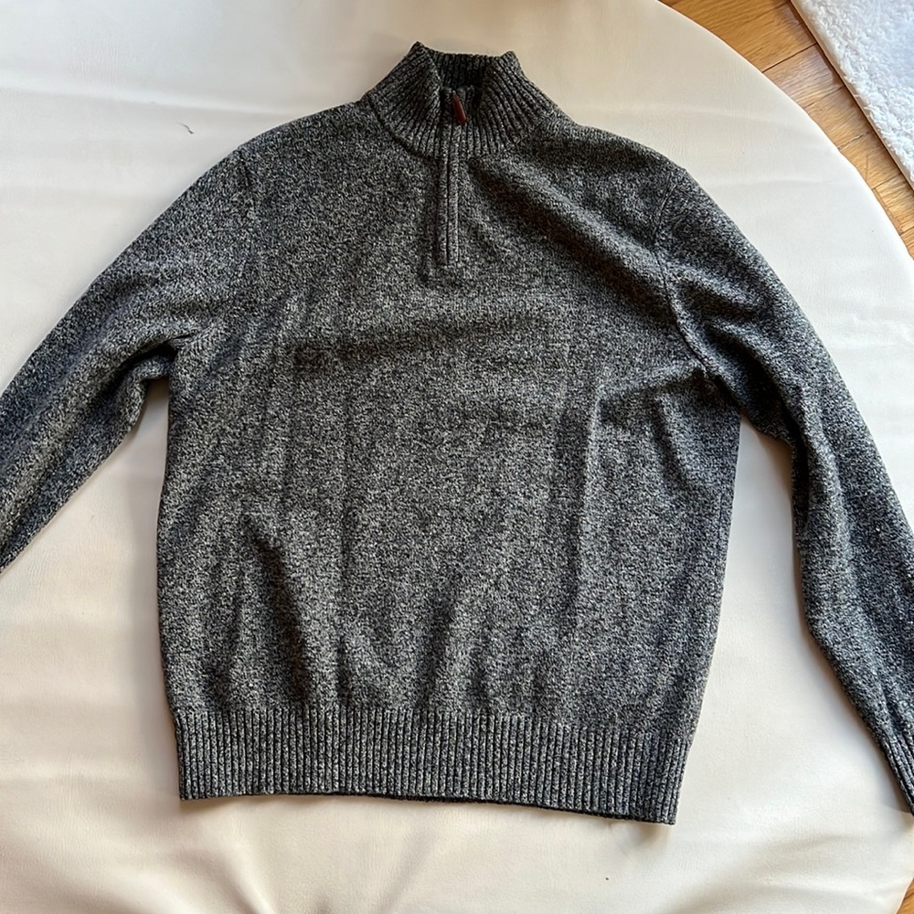 Bonobos gray half zip sweater